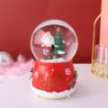 Kerstsneeuwbol muziekdoos met roterende sneeuwvlokken, perfect vakantiecadeau voor vrienden. - 2137 Boom vasthoudend / Groot 100# LED + Sneeuwval + Interne rotatie + Muziek