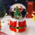 Weihnachtsschneekugel Dekoration mit Weihnachtsmann und Baum innen, festliches Urlaubsgeschenk - 2041 Sterne auf der Leiter Pflücken