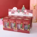 Coffret cadeau veilleuse LED de Noël ensemble de lumières décoratives de vacances lampe - Jeu de 8 Lampes en Cristal Portatives (003-2)