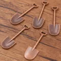 Vintage copper shovel charms DIY metal pendant jewelry accessories for necklace bracelet 5pcs - Vintage Spade Style (No.2) / 15*44mm / Red Bronze