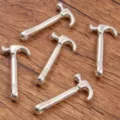 Zinc alloy hammer charms DIY metal pendants silver tone craft accessories for handmade jewelry - Hammer Style (No.15) / 19*40mm / Antique Silver