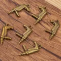 Antique bronze electric drill metal charms for DIY jewelry making, crafts and keychains. - Drill Style (No.7) / 12*27mm / Antique Bronze