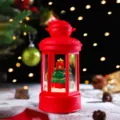 Weihnachtliche dekorative LED Laterne Tisch Stimmungslicht mit Mini Baum fuer Feiertag. - Weihnachtsbaum Stil (FD2208)