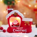 Kerst de Kerstman penhouder nachtlampje schattige vakantie decoratie bureaugeschenk SKU - Rood penhouder nachtlampje stijl