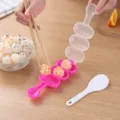 Simpatico kit shaker per stampo a sfere di riso DIY bambini cucina sushi utensile rosa - Rosso rosa