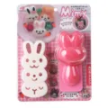 Set di stampi per polpette di riso con coniglio cartone animato, bento sushi maker in plastica. - Stampi per polpette di riso coniglio carino