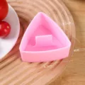 Stampo per polpette di riso triangolari in plastica rosa utile utensile cucina bento - Grandi stampi per riso triangolari a strati rosa