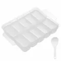 Stampo per Sushi in Plastica a 10 Scomparti Macchina per Polpette di Riso Cucina Kit - Trasparente