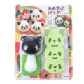 Cute cartoon panda rice ball mold set bento seaweed cutter kitchen baking tool - 3D Panda Rice Ball Molds