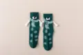 Chaussettes vertes magnétiques qui se tiennent la main, chaussettes de Noël rigolotes 3D. - Style E