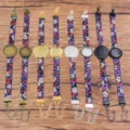 DIY λουλουδάτο δερμάτινο βραχιόλι PU κενό δίσκος σετ ρυθμιζόμενα αξεσουάρ κοσμημάτων - 18mm Αντίκ Ασημί Δίσκος / Αρ.1 Μαύρο Ανθικό Σχέδιο