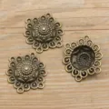 Antikbronzefarbene Legierung Multi-Loch DIY Schmuckverbinder für handgemachte Bastelprojekte. - Typ 7 Verbinder / 27*29mm