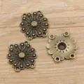 Antike Bronze DIY Legierung Schmuck Multi-Loch-Verbinder, Vintage Bastelanhänger. - Typ 8 Verbinder / 27*28mm