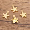 Goldene edelstahl seestern anhanger fur diy schmuckherstellung und handgemachte dekoration - Seesternanhänger (945) / 1er Pack (10*12mm) / Gold