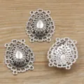 Antiksilber Legierung DIY Schmuck Verbinder Mehrloch Anhänger Retro Basteln Zubehör - Typ 13 Verbinder / 31*39mm (4.3g)