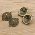 Antike Bronze Legierung DIY Schmuckverbinder Mehrloch Anhänger Vintage Handgemachte Funde - Typ 14 Verbinder / 28*41mm