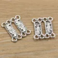 Antiksilber Legierung Mehrloch Schmuck Verbinder DIY handgemachte Charms Zubehör Komponenten - Verbinder Stil 20 / 25*30mm (3.9g) / Antiksilber