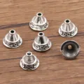 Antiek zilveren legering kralenkapjes conische afstandsbuisjes voor DIY sieraden arm - Conische Holle Kraalkap (2304) / 1 Stuk/Verpakking (11x14mm) / Antiek Zilver