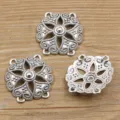 Antiksilber Legierung Mehrloch Stecker Anhänger für DIY Schmuckherstellung Handwerk. - Nr. 27 Verbinder / 28*30mm / Antiksilber