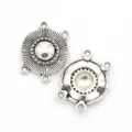 Antiksilber Legierung DIY Mehrloch Schmuckverbinder Retro Charme handgemachte Anhänger. - Nr. 32 Verbinder / 21*26mm / Antiksilber