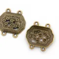 Antikbronze Mehrloch Legierung Verbinder DIY Schmuckherstellung Anhänger Zubehörteile - Nr. 31 Verbinder / 27*28mm / Antikbronze