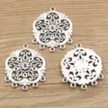 Antiksilber Legierung Mehrlochverbinder DIY Handgemachte Schmuckherstellung Charms. - Nr. 35 Verbinder / 32*39mm / Antiksilber