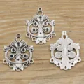 DIY Metalllegierung Schmuck Verbinder Antik Silber Mehrloch Vintage Handarbeit Zubehör - Typ 47 Verbinder / 26*36mm (4g) / Antiksilber
