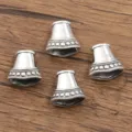 Antiek zilveren legering kralenkapjes voor DIY sieraden maken, armband en ketting spacer. - Vintage Klokvormige Kraalkap (4175) / 8x15mm / Antiek Zilver