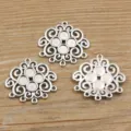 Antiksilber Legierung DIY Verbinder Anhänger, Mehrloch Retro Schmuckherstellung Zubehör. - Typ 49 Verbinder / 29*30mm (3.6g) / Antiksilber