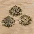 DIY Legierung Schmuckverbinder Antik Bronze Mehrloch Filigran Komponente Variante Basteln - Typ 49 Verbinder / 29x30mm / Antikbronze
