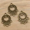 Antikbronze Legierung Mehrloch Schmuck Verbinder DIY Handwerk Charms Zubehör - Typ 54 Verbinder / 27x37mm / Antikbronze