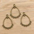 Antikbronze Tropfen Mehrloch Schmuck Verbinder DIY Charm Anhänger Variante Stile - Typ 56 Verbinder / 26x39mm / Antikbronze