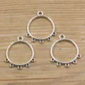 Antiksilber mehrloch stecker legierung diy schmuck zubehör handgearbeitete anhänger sku - Stil 60 Verbinder / 25*29mm (1.3g) / Antiksilber