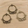 Antik Bronze Legierung Schmuck Verbinder Mehrloch DIY Anhänger Zubehör Variante Style - Stil 59 Verbinder / 33*37mm / Antikbronze