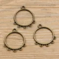 Antikbronze Mehrloch Legierung DIY Schmuckverbinder Variante, ideal für Handwerk. - Stil 60 Verbinder / 25*29mm / Antikbronze