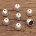 Antiek zilveren legering kralenkapjes voor DIY armband ketting sieraden maken accessoires. - Klokvorm Kraalkap (2908) / 1 Stuk/Pak (8*10mm) / Antiek Zilver