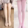 Süße Lolita Samt Strumpfhose weiche JK Mädchen Strümpfe in Weiß und Rosa für Alltagsmode - Einheitsgröße / Nude Und Rosa