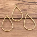Pendentifs de cadre en forme de goutte en acier inoxydable doré pour la bijouterie DIY. - Goutte d'Eau (Grande) / 1 Pièce (12x27x1.2mm) / Or