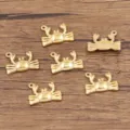 Edelstahl Gold Krabbe Anhänger für DIY Schmuckherstellung, süße Meerestiere Variante. - Krabbenanhänger (960) / 1 Stück (14*18mm) / Gold