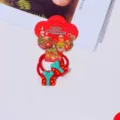 Kids Christmas hair ties set cute red gift box elastic hair ropes festive hair accessories - Christmas Gift Hair Tie Pair