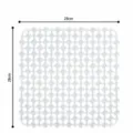 Tappetino per lavello in PVC quadrato antiscivolo drenaggio cucina ventose 28x28cm - 28*28cm / Trasparente