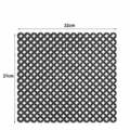 Tapis d'évier de cuisine noir lot de 2, protecteur de comptoir antidérapant séchage. - 32x27cm / 2 Pièces/Paquet / Noir Solide