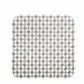 Tappetino antiscivolo quadrato in PVC per lavello con gocce e ventose, formato 28x28 cm. - 28*28cm / Grigio trasparente