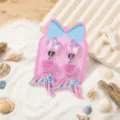 Kids clip-on earrings pink star mermaid tail style for girls party dress up jewelry - 1 Pair / Pink Mermaid Tail Style