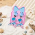 Kids clip-on earrings featuring cute star and gradient mermaid tail pendants for girls. - 1 Pair / Blue Fishtail