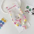 Kids unicorn beaded necklace bracelet set cute handmade jewelry gift for girls children - Unicorn 2-Piece Set / Colorful