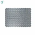 Grey PVC hollow anti-slip kitchen sink mat bowl protection pad dish drainer mat 2pcs pack - 2 Pieces/Set / Solid Grey