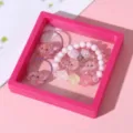 Kids pink pearl cartoon bracelet set variant with cute resin shell accessories for girls. - Shell Octopus Luminous Shell Bracelet Gift Box