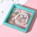 Children pearl cartoon bracelet set cute hair accessories gift for girls cute style jewelry set - Crab Starfish Glowing Seashell Bracelet Gift Box