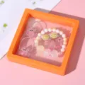Kids pearl cartoon bracelet set cute pink shell bead hair ties sweet princess accessories girl - Crab Seahorse Glowing Seashell Bracelet Gift Box